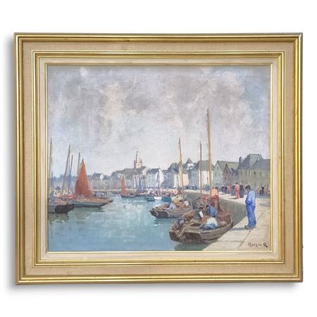The Port of Le Croisic as the Fishermen Return
