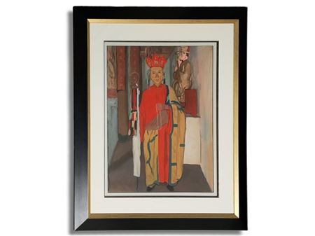 Indochinese Dignitary by Jean Launois - Auction record, sale price, and art valuation. Compare with similar artists and explore comparable artworks.