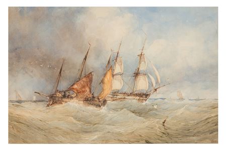 Shipping in heavy seas by Edward Arden Tucker - Auction record, sale price, and art valuation. Compare with similar artists and explore comparable artworks.