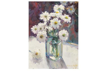 Still life of daisies