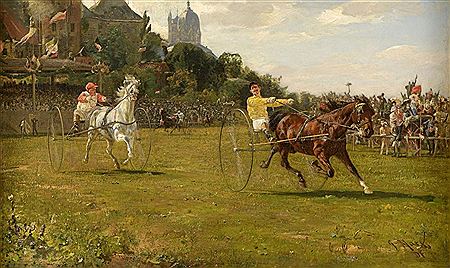 Renntag auf der Neusser Rennbahn by Gustav Marx - Auction record, sale price, and art valuation. Compare with similar artists and explore comparable artworks.
