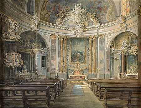 Innenansicht der Clemenskirche in Münster