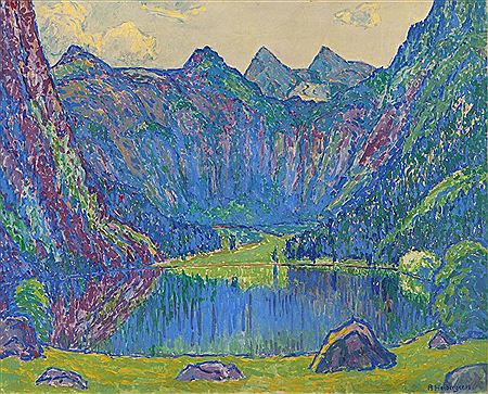 Gebirgssee by Alfred Hermann Helberger - Auction record, sale price, and art valuation. Compare with similar artists and explore comparable artworks.
