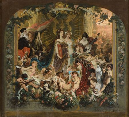 Design for the Malkasten curtain