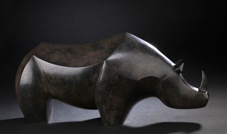 Rhinoceros by Gerard Boudon - Auction record, sale price, and art valuation. Compare with similar artists and explore comparable artworks.