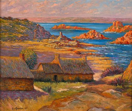 Seaside in Brittany, 1911