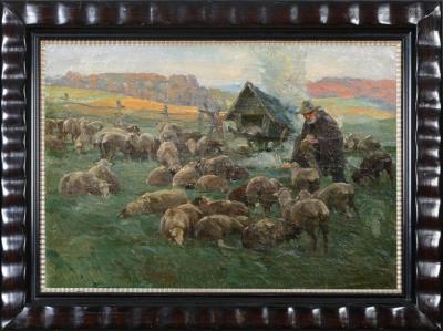 Schäfer mit seiner Herde by Carl Valentin - Auction record, sale price, and art valuation. Compare with similar artists and explore comparable artworks.