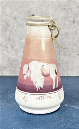 Sioux White Buffalo Vase