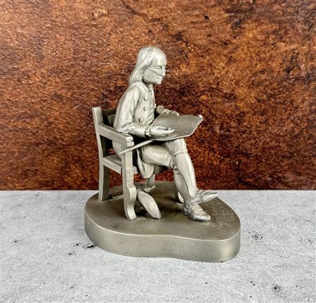 Benjamin Franklin Pewter Figure