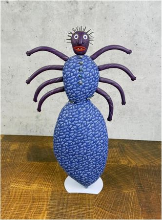 Folk Art Textile Wall Sculpture