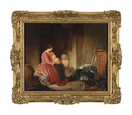 A MOTHER WITH HER CHILDREN