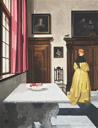 INTERIOR IN THE MANNER OF VERMEER