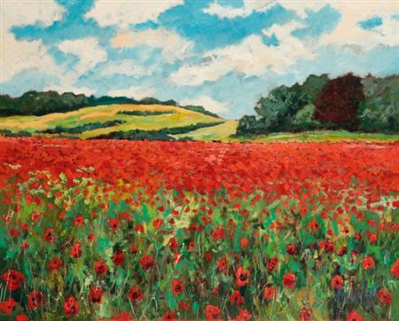 Summer Blaze by Timmy Mallett - Auction record, sale price, and art valuation. Compare with similar artists and explore comparable artworks.
