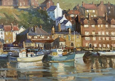 Boats Moored alongside Church Street Quayside Whitby