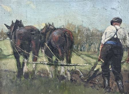 'The Ploughman' by David Russell Anderson - Auction record, sale price, and art valuation. Compare with similar artists and explore comparable artworks.