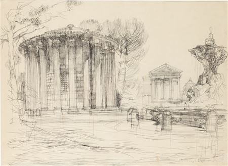 Rzym. Temple of Vesta, circa 1965