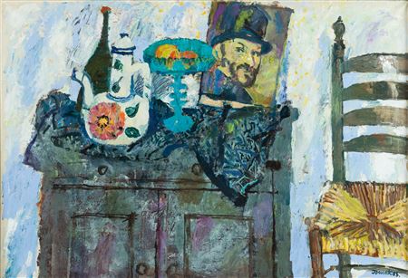 Sample artwork by Juliusz Joniak (1925 - 2021), known for metaphorical art, concrete presentation of reality - View similar artists and auction records