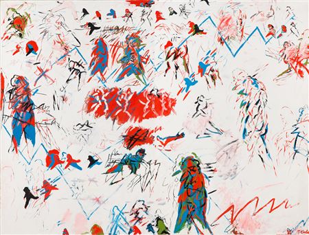 Composition - diptych by Tomasz Ciecierski - Auction record, sale price, and art valuation. Compare with similar artists and explore comparable artworks.