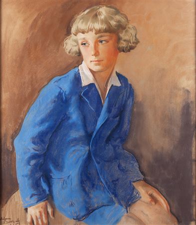 Portrait of Adaś, 1935 by Adam Bunsch - Auction record, sale price, and art valuation. Compare with similar artists and explore comparable artworks.