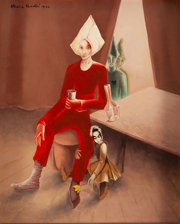 "Acrobat in red" ("Saltimbanque en rouge"), 1944 by Mara Rucki - Auction record, sale price, and art valuation. Compare with similar artists and explore comparable artworks.
