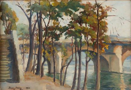 "Bridge over the Seine" ("Pont-Neuf"), 1923
