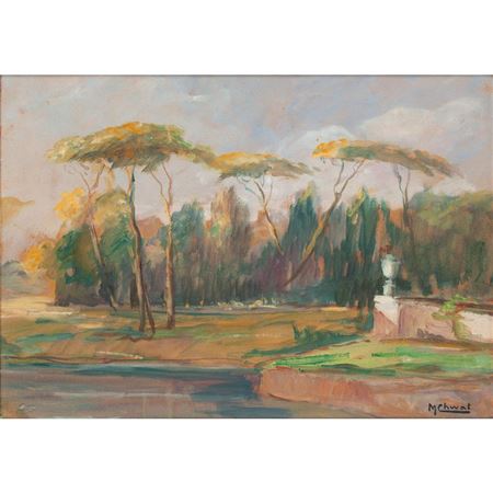 Italian landscape by Molli Chwat - Auction record, sale price, and art valuation. Compare with similar artists and explore comparable artworks.