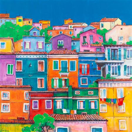 "Kiss on the third floor II" from the "City States" series, 2024 by Anna Piotrowiak - Auction record, sale price, and art valuation. Compare with similar artists and explore comparable artworks.