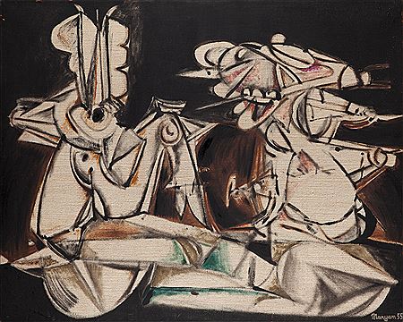 Chariots, 1955 by Pinchas Burnstein Maryan - Auction record, sale price, and art valuation. Compare with similar artists and explore comparable artworks.