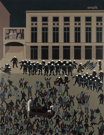 Sample artwork by Michal Cygan (Born 1989), known for painting - View similar artists and auction records