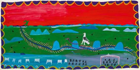 Sample artwork by Ginger Riley Munduwalawala (c.1927 - 2002), known for aboriginal art - View similar artists and auction records
