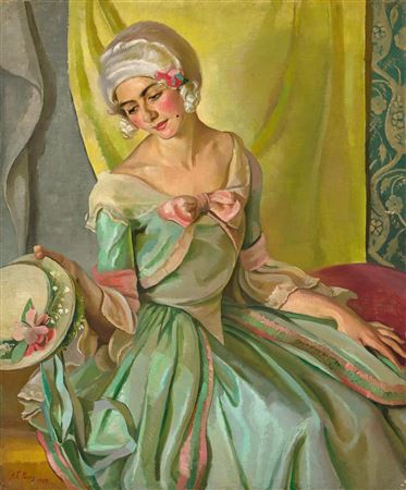 GREEN AND SILVERY by Adelaide Perry - Auction record, sale price, and art valuation. Compare with similar artists and explore comparable artworks.