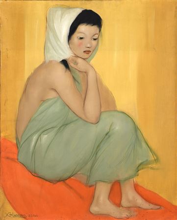 Sample artwork by Xavier Langlais (1906 - 1975), known for painting - View similar artists and auction records