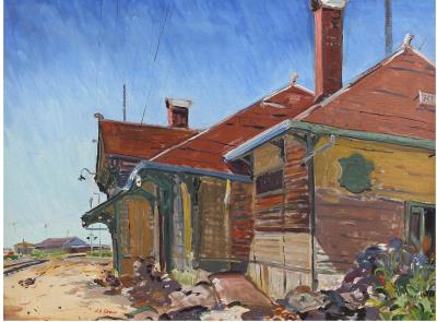 "Hillsboro R. R. Station, c. 1975"