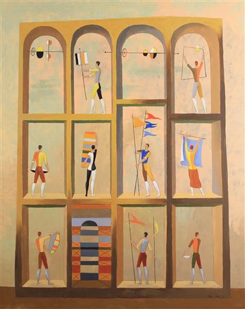 "Signals, 1953" by Bror Alexander Utter - Auction record, sale price, and art valuation. Compare with similar artists and explore comparable artworks.