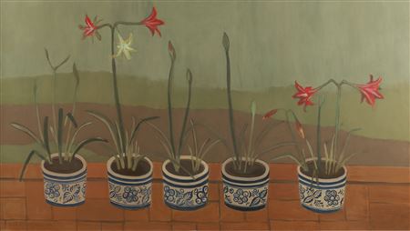 "Amaryllis, 1958" by Leila McConnell - Auction record, sale price, and art valuation. Compare with similar artists and explore comparable artworks.