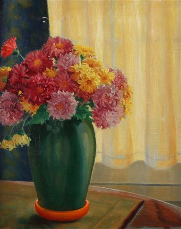 Still Life Zinnias