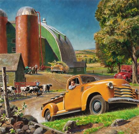 CHEVY 3100 ILLUSTRATION ART