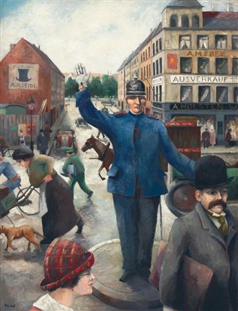 Schutzmann by Otto Nuckel - Auction record, sale price, and art valuation. Compare with similar artists and explore comparable artworks.