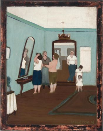 In the cloakroom by Albert Ebert - Auction record, sale price, and art valuation. Compare with similar artists and explore comparable artworks.