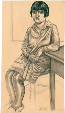 Seated at a table