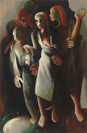 Die Sucher by Horst Strempel - Auction record, sale price, and art valuation. Compare with similar artists and explore comparable artworks.