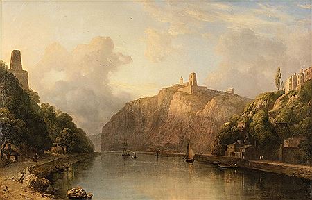The Avon Gorge, St Vincent’s Rocks, the New Hotwell House and the abandoned piers and abutments of the Clifton Suspension Bridge