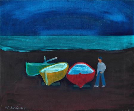 Ships on Stromboli