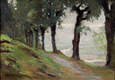 Walk along the rows of trees by Max Hirschenauer - Auction record, sale price, and art valuation. Compare with similar artists and explore comparable artworks.