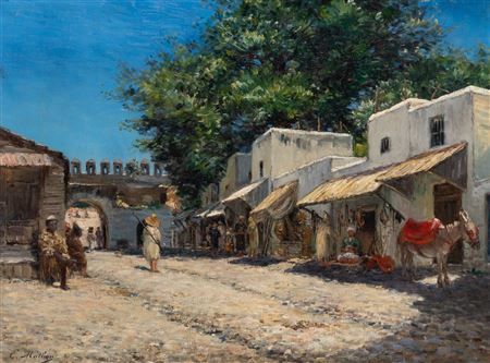 La Porte des Grand Socco, Tanger, Maroc, 1891