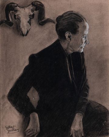 Portrait of Georgia O'Keeffe (after the Photo by Yousuf Karsh) by Gilbert Guillery - Auction record, sale price, and art valuation. Compare with similar artists and explore comparable artworks.