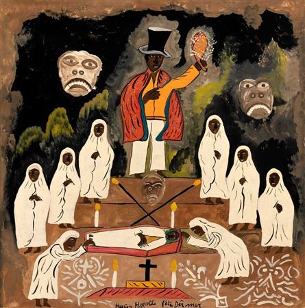 Fete du Morts by Hector Hyppolite - Auction record, sale price, and art valuation. Compare with similar artists and explore comparable artworks.