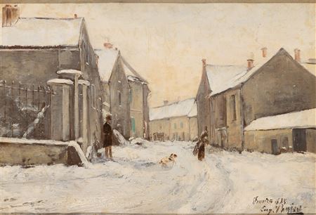A Snow Covered Street, 1888
