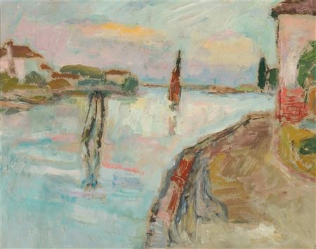 Tramonto sul canale di mazzorbo