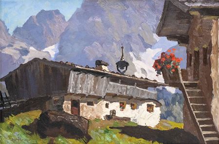 Tyrolean farm with house